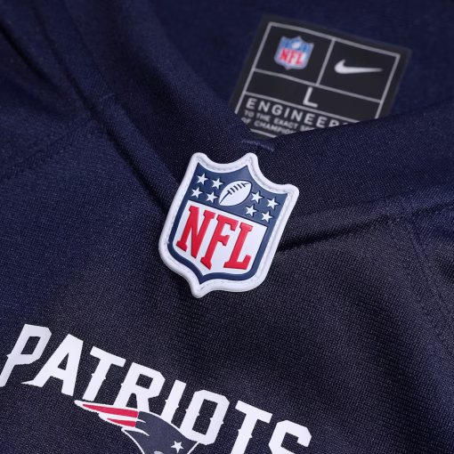 Rhamondre Stevenson New England Patriots Nike Game Jersey – Navy - Image 4