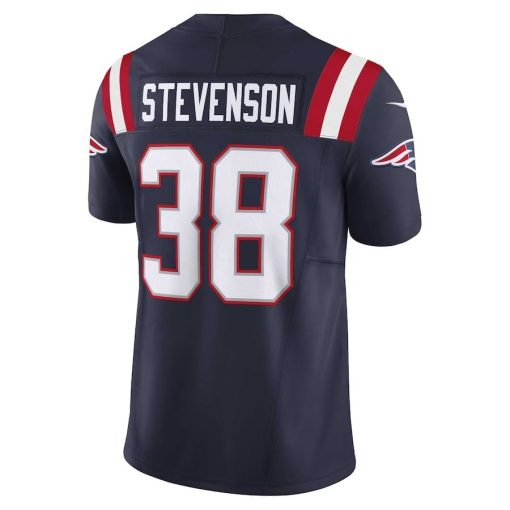 Rhamondre Stevenson New England Patriots Nike Vapor F.U.S.E. Limited Jersey – Navy - Image 3