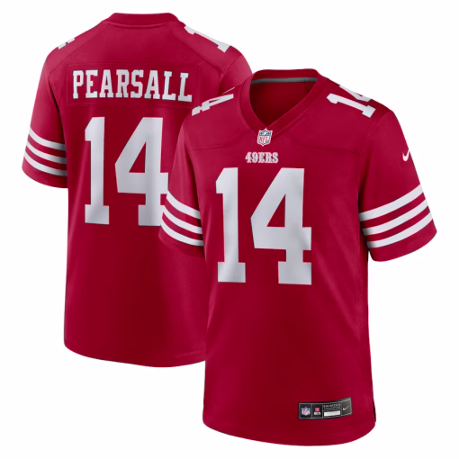 Ricky Pearsall San Francisco 49ers Nike Player Game Jersey – Scarlet