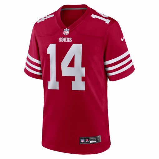 Ricky Pearsall San Francisco 49ers Nike Player Game Jersey – Scarlet - Image 2