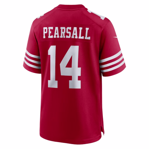 Ricky Pearsall San Francisco 49ers Nike Player Game Jersey – Scarlet - Image 3