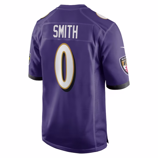 Roquan Smith Baltimore Ravens Nike Team Game Jersey – Purple - Image 3