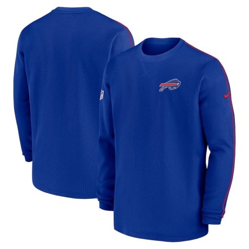 Buffalo Bills Nike 2024 Sideline Coaches Long Sleeve Top – Royal
