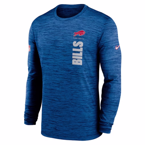 Buffalo Bills Nike 2024 Sideline Velocity Performance Long Sleeve T-Shirt – Royal - Image 2