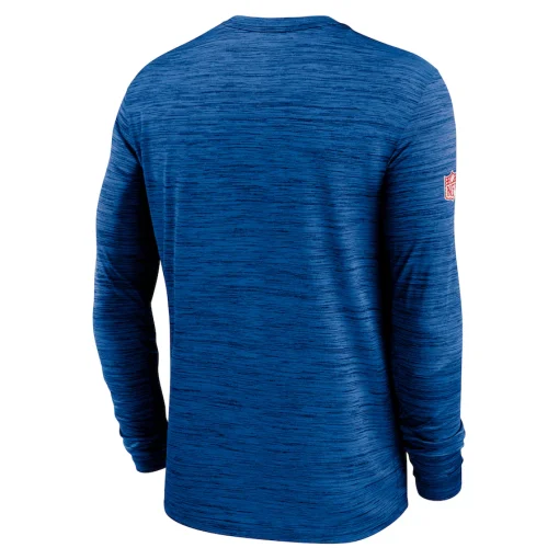 Buffalo Bills Nike 2024 Sideline Velocity Performance Long Sleeve T-Shirt – Royal - Image 3