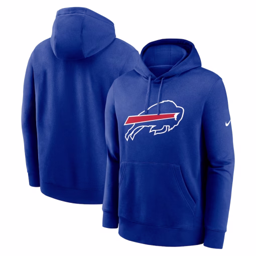 Buffalo Bills Nike Club Logo Pullover Hoodie – Royal