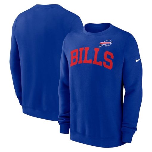Buffalo Bills Nike Club Pullover Sweatshirt – Royal