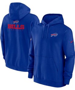Buffalo Bills Nike Sideline Club Fleece Pullover Hoodie – Royal
