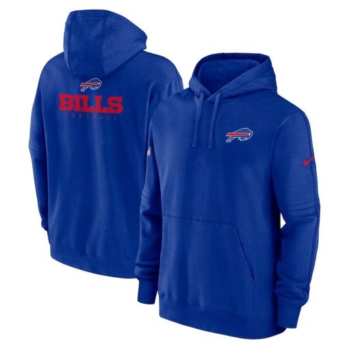 Buffalo Bills Nike Sideline Club Fleece Pullover Hoodie – Royal