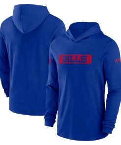 Buffalo Bills Nike Sideline Hoodie Performance Long Sleeve T-Shirt – Royal