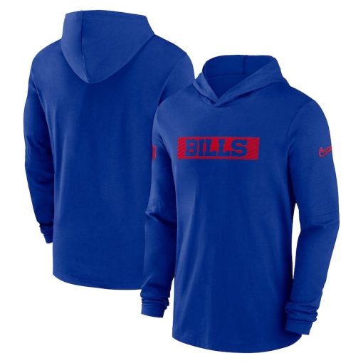 Buffalo Bills Nike Sideline Hoodie Performance Long Sleeve T-Shirt – Royal
