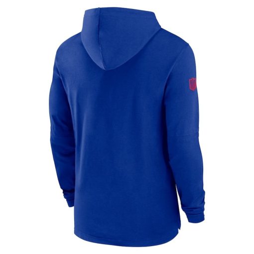 Buffalo Bills Nike Sideline Hoodie Performance Long Sleeve T-Shirt – Royal - Image 3