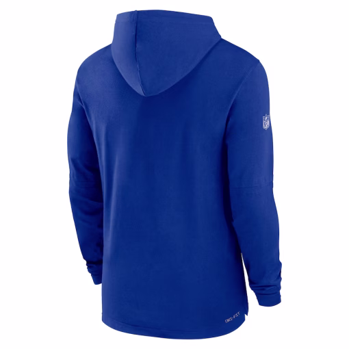 Buffalo Bills Nike Sideline Performance Long Sleeve Hoodie T-Shirt – Royal - Image 3