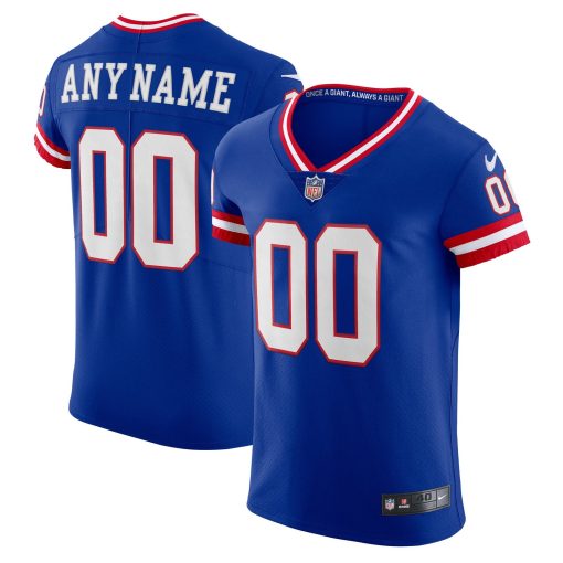 New York Giants Nike Classic Vapor Elite Custom Jersey – Royal