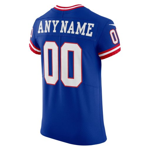 New York Giants Nike Classic Vapor Elite Custom Jersey – Royal - Image 3