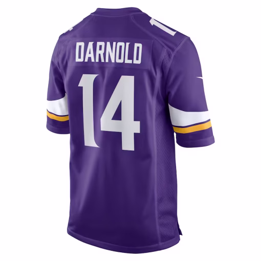 Sam Darnold Minnesota Vikings Nike Team Game Jersey – Purple - Image 3
