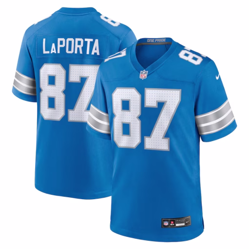 Sam LaPorta Detroit Lions Nike Game Jersey – Blue