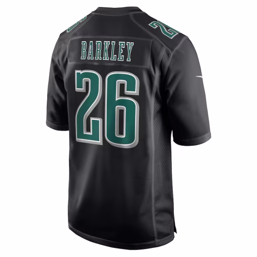 Saquon Barkley Philadelphia Eagles Nike Fashion Game Jersey – Carbon Black - Image 3