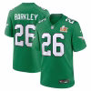Saquon Barkley Philadelphia Eagles Nike Super Bowl LIX 2nd Alternate Game Jersey – Kelly Green