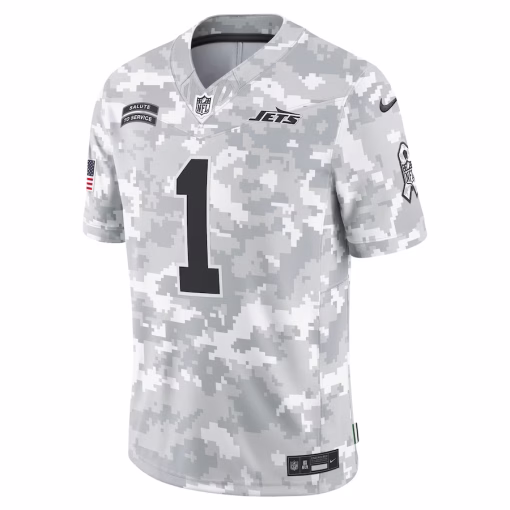 Sauce Gardner New York Jets Nike 2024 Salute to Service Limited Jersey – Arctic Camo - Image 3
