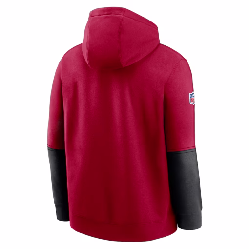 San Francisco 49ers Nike 2024 Sideline Club Pullover Hoodie – Scarlet - Image 2