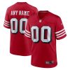 San Francisco 49ers Nike Alternate Custom Game Jersey – Scarlet