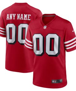 San Francisco 49ers Nike Alternate Custom Game Jersey – Scarlet