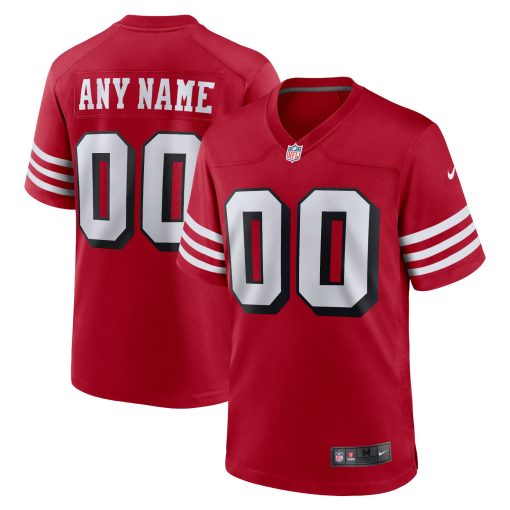 San Francisco 49ers Nike Alternate Custom Game Jersey – Scarlet