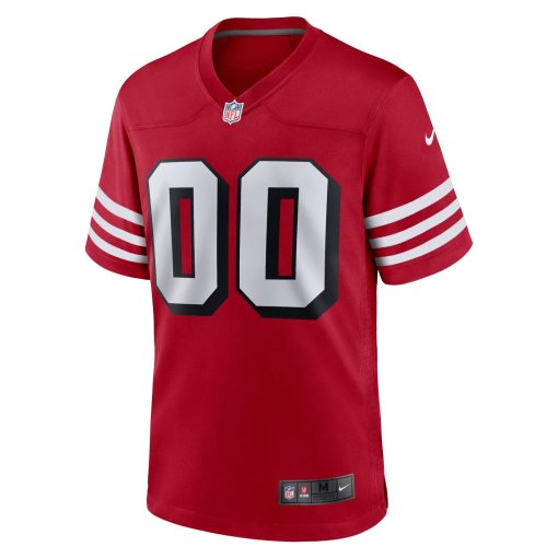 San Francisco 49ers Nike Alternate Custom Game Jersey – Scarlet - Image 2