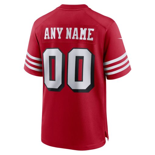 San Francisco 49ers Nike Alternate Custom Game Jersey – Scarlet - Image 3