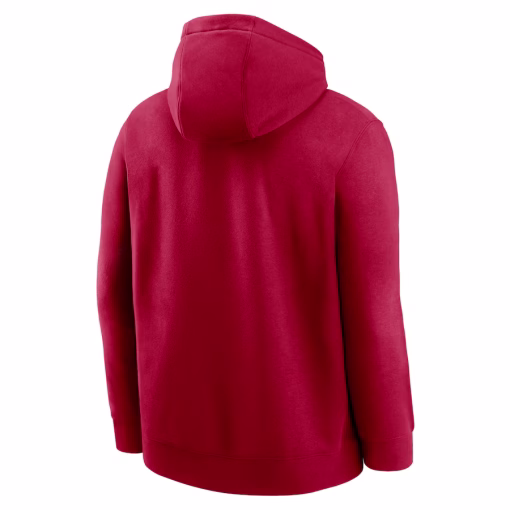 San Francisco 49ers Nike Club Logo Pullover Hoodie – Scarlet - Image 3