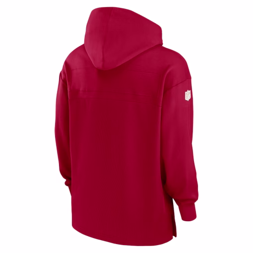 San Francisco 49ers Nike Sideline Jersey Performance Pullover Hoodie – Scarlet - Image 3