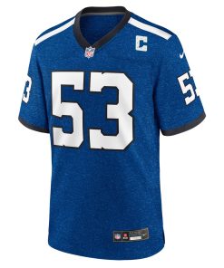 Alternative view of Shaquille Leonard Indianapolis Colts Nike Indiana Nights Alternate Game Jersey – Royal