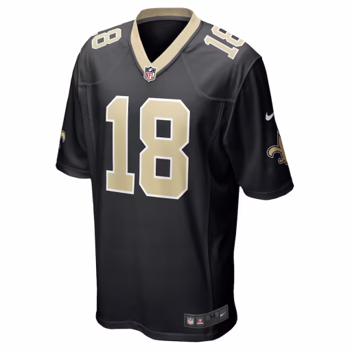 Spencer Rattler New Orleans Saints Nike Game Jersey – Black - Image 2