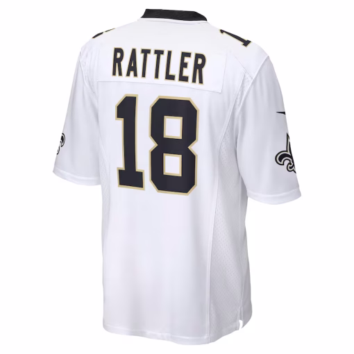 Spencer Rattler New Orleans Saints Nike Game Player Jersey – White - Image 3