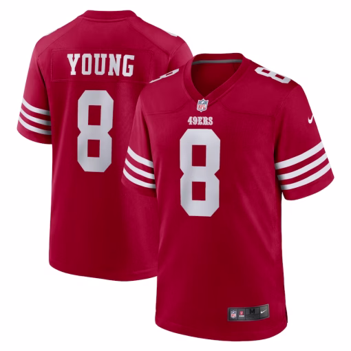Steve Young San Francisco 49ers Nike Retired Player Game Jersey – Scarlet