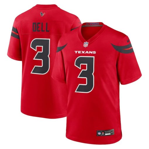 Tank Dell Houston Texans Nike Alternate Game Jersey – Red
