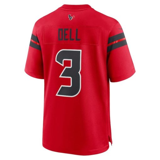 Tank Dell Houston Texans Nike Alternate Game Jersey – Red - Image 3