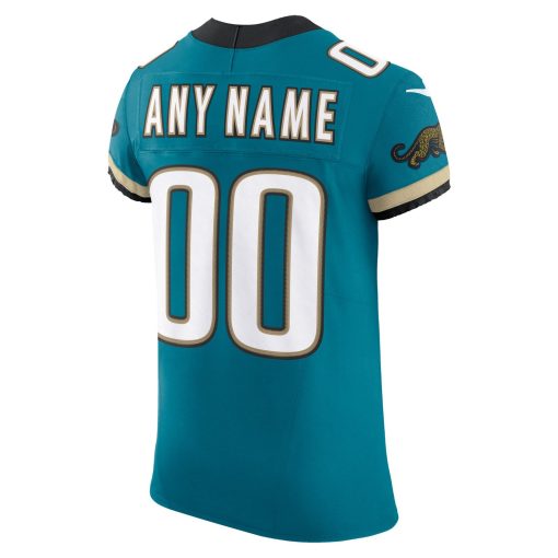 Jacksonville Jaguars Nike Alternate Vapor F.U.S.E. Elite Custom Jersey –  Teal - Image 3