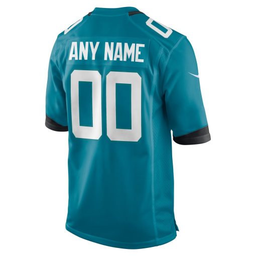 Jacksonville Jaguars Nike Custom Team Game Jersey – Teal - Image 3