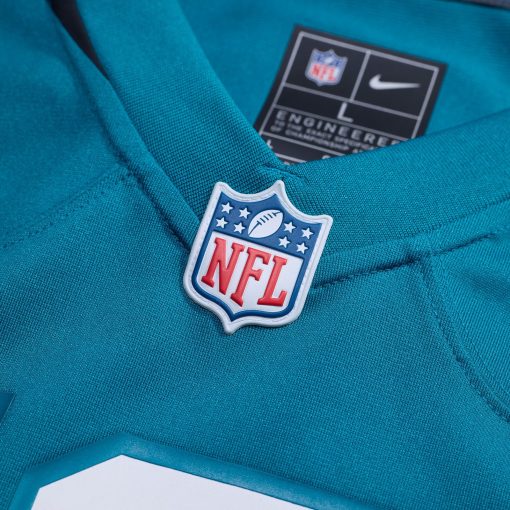 Jacksonville Jaguars Nike Custom Team Game Jersey – Teal - Image 4