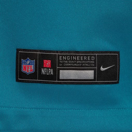 Jacksonville Jaguars Nike Prowler Throwback Custom Game Jersey – Teal - Image 6