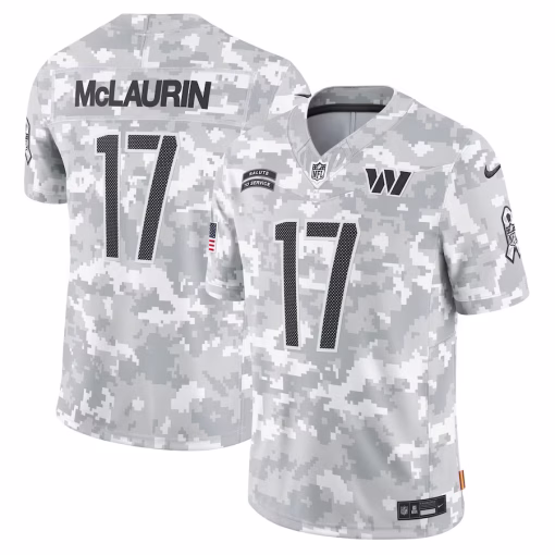 Terry McLaurin Washington Commanders Nike 2024 Salute to Service Limited Jersey – Arctic Camo