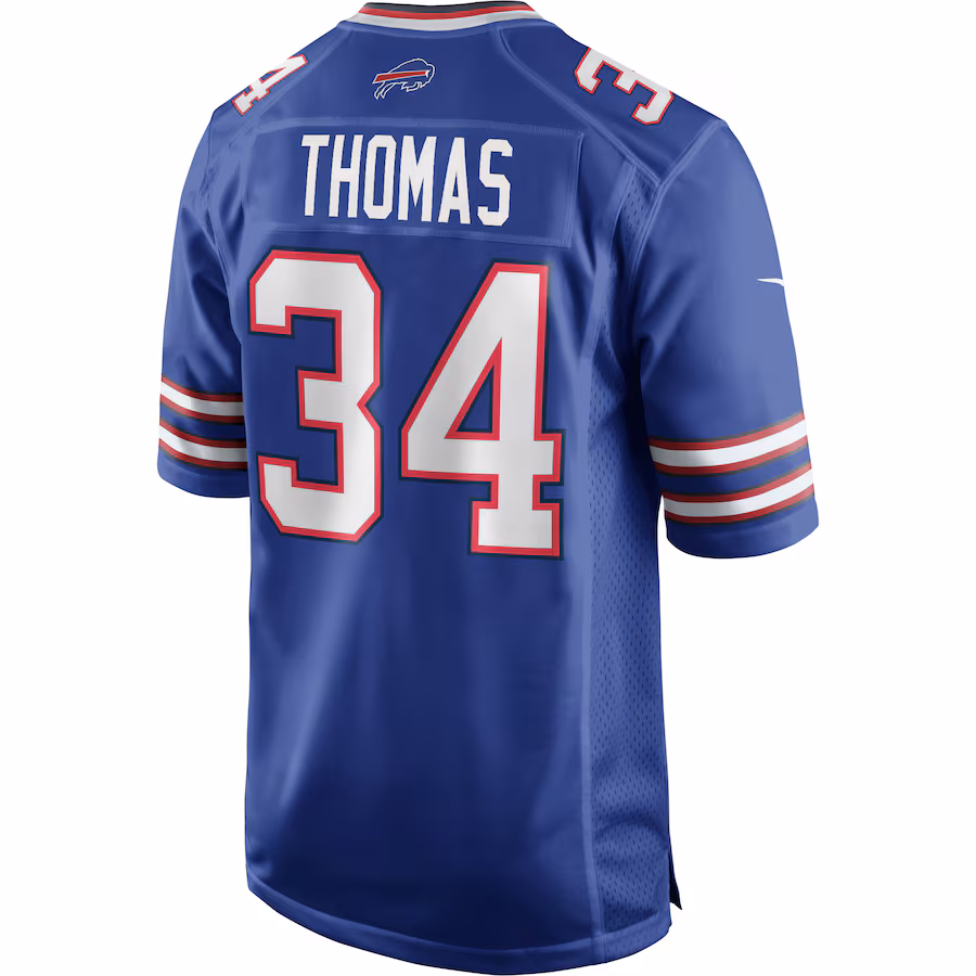 Thurman Thomas Buffalo Bills Nike Game Retired Player Jersey – Royal - Image 3