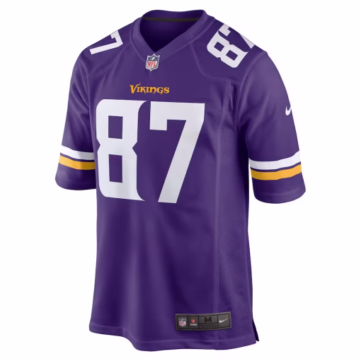 T.J. Hockenson Minnesota Vikings Nike Game Player Jersey – Purple - Image 2