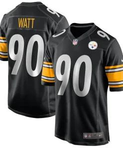 Men’s Pittsburgh Steelers T.J. Watt Nike Black Game Jersey