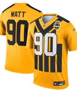 T.J. Watt Pittsburgh Steelers Nike Alternate 1933 Throwback Legend Player Performance Top – Gold