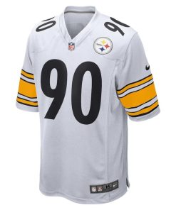 Alternative view of T.J. Watt Pittsburgh Steelers Nike Game Jersey – White
