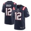 Tom Brady New England Patriots Nike Game Retired Player Jersey – Navy