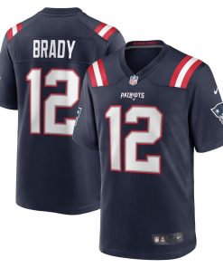 Tom Brady New England Patriots Nike Game Retired Player Jersey – Navy